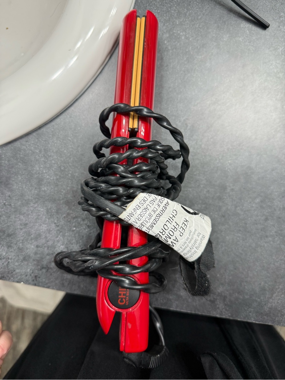 CHI Red Ceramic Hair Straightener - Professional Styling Iron
